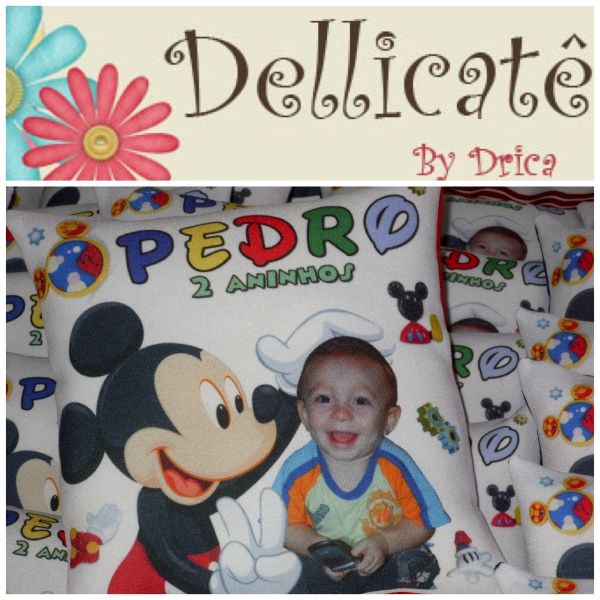 Almofada personalizada do Mickey 20x20